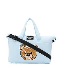 Moschino Kids сумка для переодевания с принтом медведя