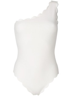 Marysia слитный купальник на одно плечо с волнистыми краями