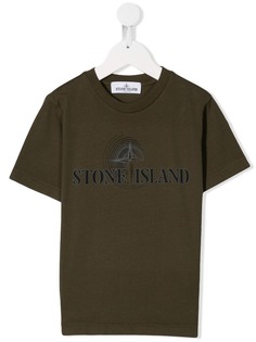 Stone Island Junior футболка с принтом логотипа