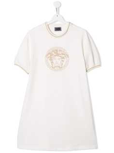 Young Versace платье-футболка с отделкой заклепками