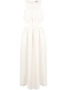 Jil Sander платье макси с открытой спиной
