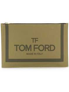 Tom Ford logo print pouch