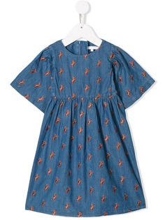 Chloé Kids платье с вышитыми лошадями