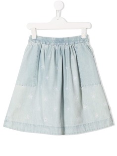 Little Marc Jacobs джинсовая куртка с цветочной вышивкой