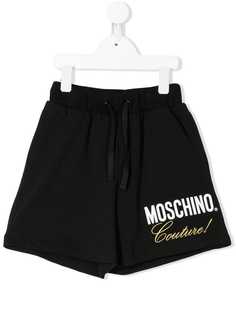Moschino Kids плавательные шорты с вышитым логотипом