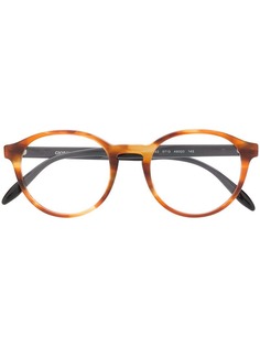 Giorgio Armani очки в круглой оправе с контрастной отделкой