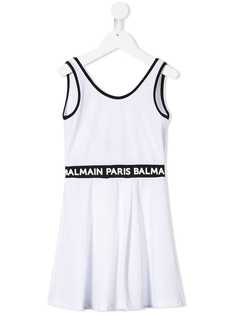 Balmain Kids платье с логотипом