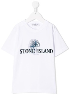 Stone Island Junior футболка с принтом логотипа