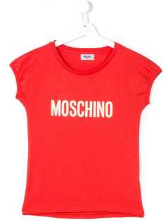 Moschino Kids футболка с принтом-логотипом