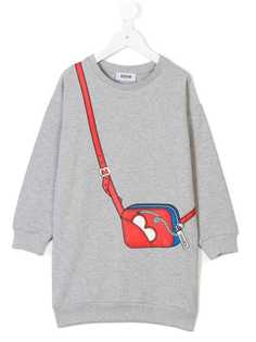 Moschino Kids толстовка с принтом