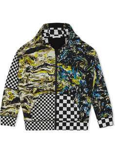 Burberry Kids топ с капюшоном и принтом