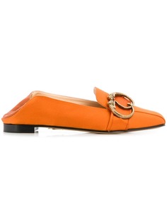 Charlotte Olympia buckle detail loafers