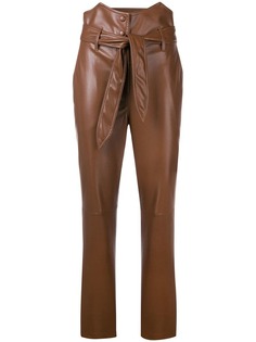 Nanushka high-waist belted trousers