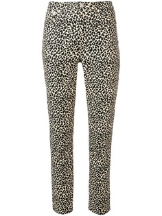 A.P.C. leopard print fitted trousers