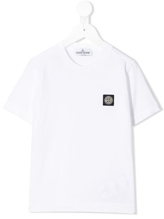 Stone Island Junior футболка с нашивкой-логотипом
