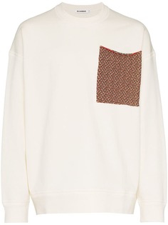 Jil Sander трикотажный топ с накладным карманом