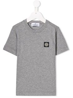 Stone Island Junior футболка с нашивкой-логотипом