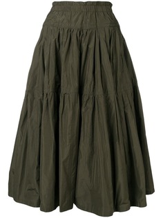 Odeeh flared tiered skirt