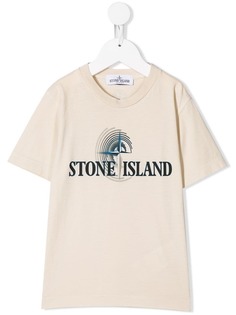 Stone Island Junior футболка с принтом логотипа