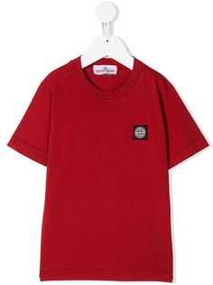 Stone Island Junior футболка с нашивкой-логотипом