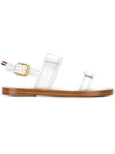 Thom Browne сандалии в стилистике брогов с двумя ремешками