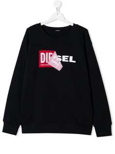 Diesel Kids толстовка с принтом логотипа