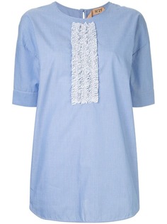 Nº21 полосатый топ с рюшами