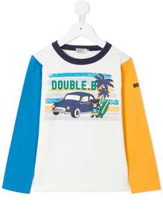 Miki House футболка Double.B дизайна колор-блок