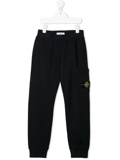 Stone Island Junior logo patch track pants