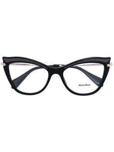 Miu Miu Eyewear очки с оправой "кошачий глаз"
