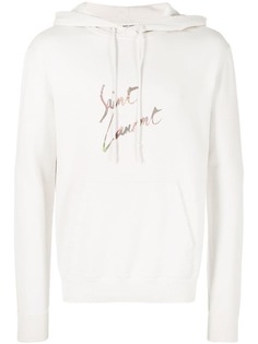 Saint Laurent худи с принтом логотипа