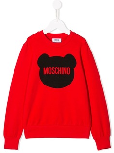 Moschino Kids толстовка с логотипом