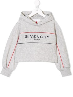 Givenchy Kids толстовка с капюшоном и вышитым логотипом