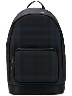 Burberry Leather Trim London Check backpack
