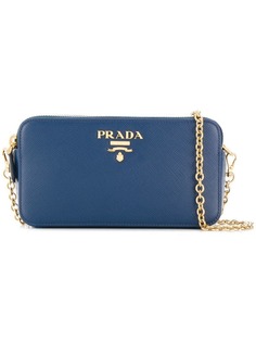 Prada logo plaque mini bag