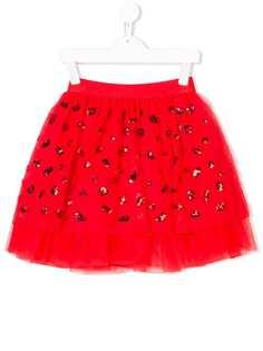 Alberta Ferretti Kids пышная юбка с пайетками