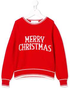 Alberta Ferretti Kids свитер Merry Christmas