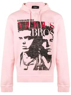 Dsquared2 толстовка Vicious Bros с капюшоном и принтом