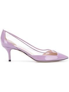 Pollini clear side-panel pumps