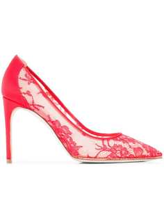 René Caovilla lace pumps