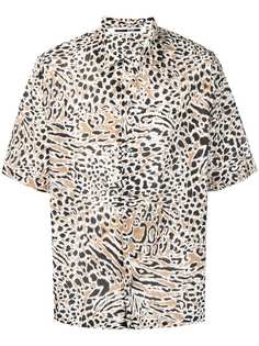McQ Alexander McQueen рубашка Billy с короткими рукавами и леопардовым принтом