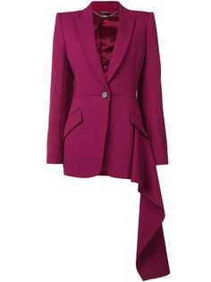 Alexander McQueen асимметричный блейзер