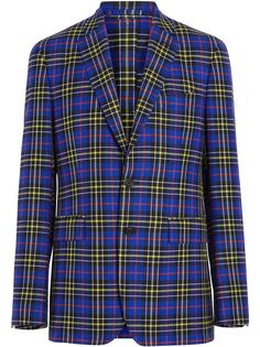 Burberry классический пиджак в шотландскую клетку