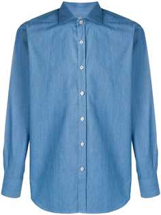 Canali джинсовая рубашка кроя слим