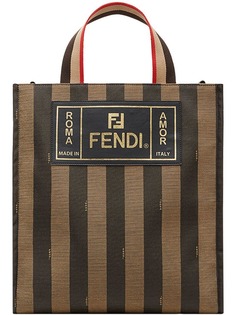 Fendi полосатая сумка-тоут