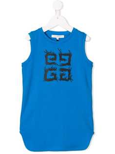 Givenchy Kids платье без рукавов с принтом 4G