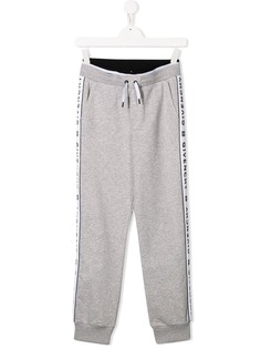 Givenchy Kids спортивные брюки с полосками и логотипом