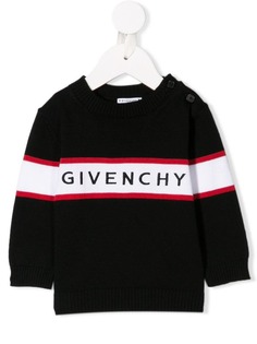 Givenchy Kids джемпер тонкой вязки с логотипом