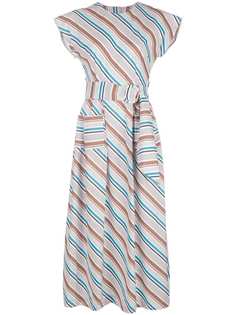 Isa Arfen длинное платье в полоску