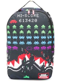 Sprayground рюкзак с принтом space invaders